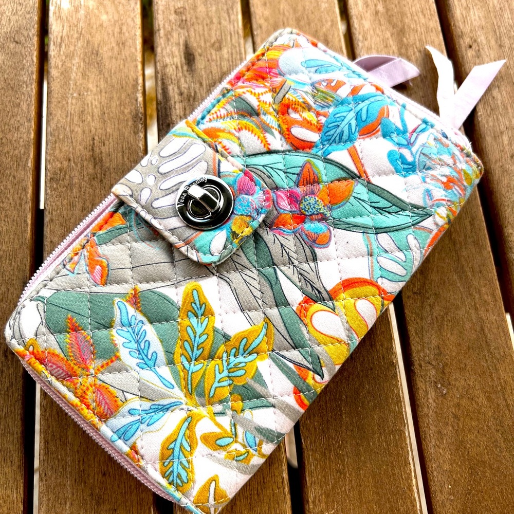Vera Bradley Rain Forest TurnLock Wallet